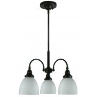 Lighting Inspiration-Benson 3Lt Pendant-Bronze / Chrome